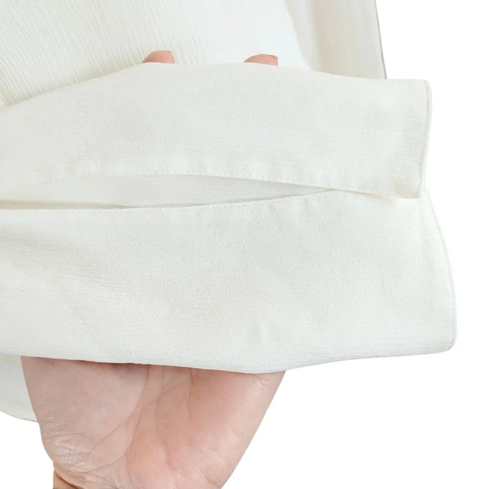 OPENING CEREMONY Off The Shoulder Ivory Silk Chiffon Ruffle Blouse 10 - Picture 5 of 11